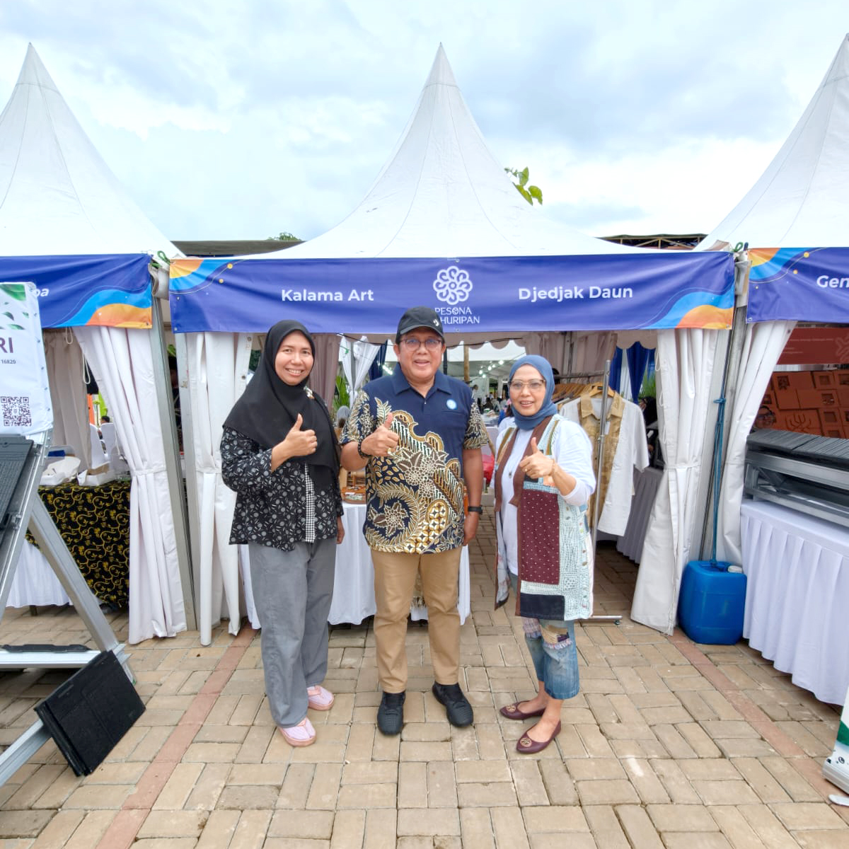 Foto Bersama dengan Peserta UMKM Binaan DPK APINDO Kabupaten Bogor pada Acara Akad Massal Rumah Subsidi, Lounching Pesona Kahuripan 12 dan Survey serentak 1000 peserta